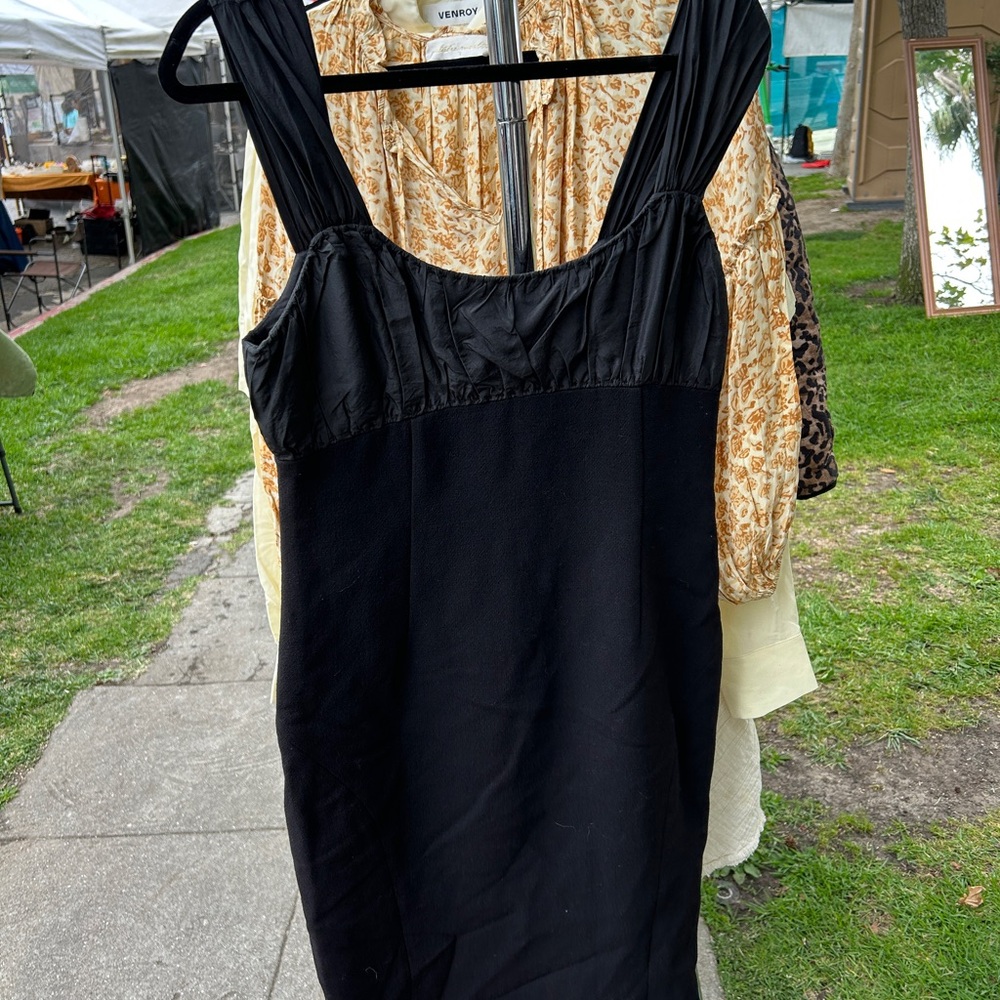 Moschino Elegant Black Midi Dress
